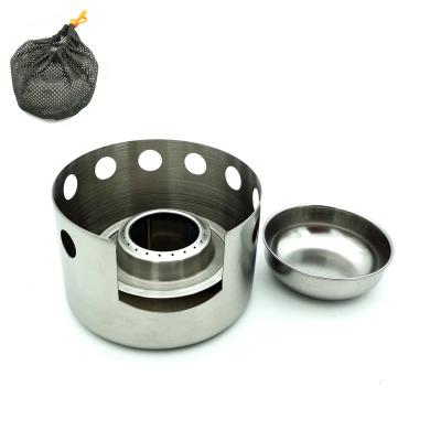 China New Arrival 201 Steel Outdoor Wind Resistance Fire Blanket Alcohol Stove for sale