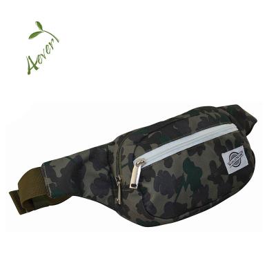 China 2018 Carbon Striped Smell Proof Polyester Fanny Pack Waist Bag for sale