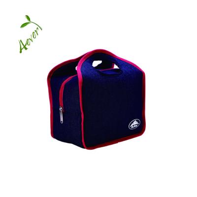 China Waterproof Custom Heavy Duty Denim Insulated Cooler Bag With Zipper For Lunch Box for sale