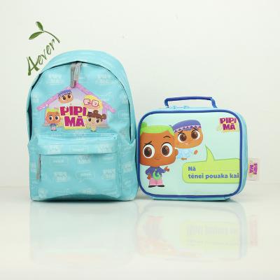 China Polyester Kids Cartoon Backpack And Insulated Lunch Box , Kids School Bag With Lunch Bag Set for sale