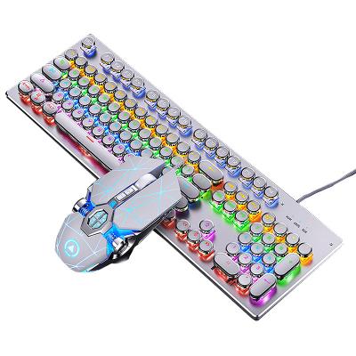 China For Gaming Computer Accessories Slim Cable USB Led RGB Backlight PC Gamer Arabic Gaming Mechanical Keyboard for sale