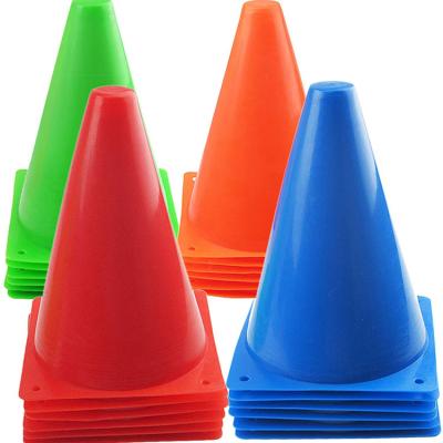 China Mini Traffic Road Cone Universal 7 Inch Traffic Cones Football Sports PE Sports Football Training Obstacle Cones for sale