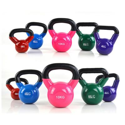 China Universal Custom Logo Color Gym Fitness Equipment 10kg Weightlifting Kettlebell For Arm Deep Squat Exercise Kettlebell for sale