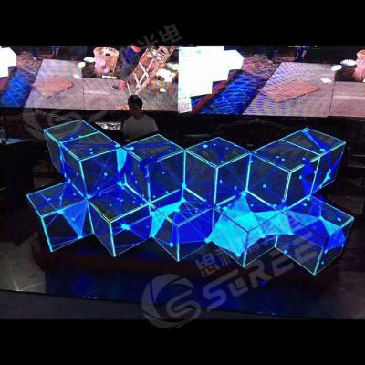 China Indoor night club P5 DJ booth led display full color smd screen for sale