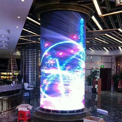 China Customized Indoor Video Gaming Display P5 Soft Flexible Led Cylindrical Screen Nationstar for sale