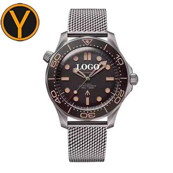 China Automatic date OR/VS top factory made of grade 2 titanium alloy, equipped with one-piece 8806 movement, 42MM top mechanical 007 watch for sale