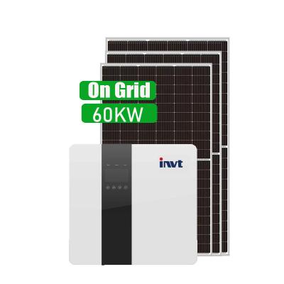 China Home On Grid Solar Energy System 60KW Commercial Photovoltaic Solar  system 40KW 50KW 100KW 200KW 300KW  buy solar cells bulk for sale