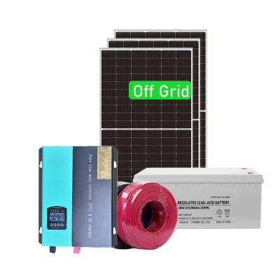 China Home Photovoltaic Off grid solar system for Home Solar cell mono 10KW Solar Off Grid Electric Photovoltaic System for sale