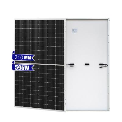 China Luxury solar panels 595watt 590W  Monocrystalline solar panels for home 60cells 120half cells for sale