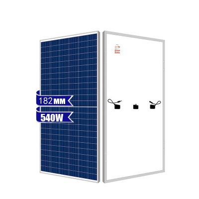 China Luxury High quality half cell solar panels 530watt  540watt 545watt 550W 182mm 144 half cells single glass 24v 48v paneles solares for sale