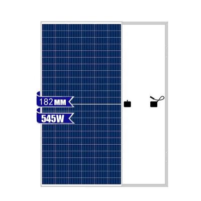 China Luxury Solar Panels cell 545W 500W 144 half cells single glass182mm solar panel High efficiency for sale