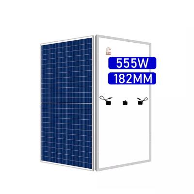 China Luxury 555 W panel Potovoltaic Single glass thin film solar panel 550W 545W For Home Solar Roof Panel 182mm 72cells 144half cells for sale