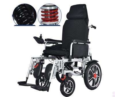 China New Product Folding High Back Disabled Electric Wheelchair Foldable Electric Wheelchair For Sale Used for sale