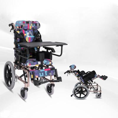 China Multifunctional Manual Wheelchair Children Cerebral Palsy Wheelchair Folding Lightweight High Back For Disabled for sale