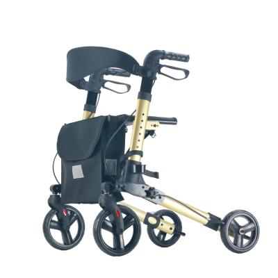 China Manufacturer Price Shopping Cart Foldable Rollator Walker Lightweight Walker Rollator of Rehabilitation Treatment Supplies for sale