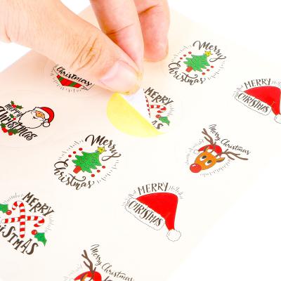 China 2022 Fabric Fanxing-C Christmas Stickers Candy Box Decoration Stickers Christmas Party Decoration Gift Bag Stickers With Customizable for sale