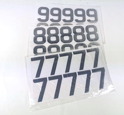 中国 Europe Manufacture Nameplate Sticker Letter Blank License Plate Gel Letter 販売のため