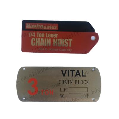 中国 Custom American and European Stainless Steel Metal Nameplate for Small Aluminum Instruction Label Machine or Desktop Name Sign China Suppliers 販売のため