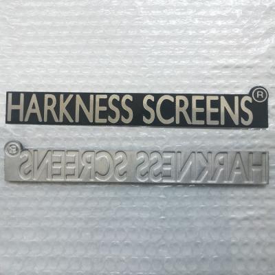 中国 Aluminum Custom Design Return Business Gift Metal Name Tag Sticker Aluminum Car License Plate Sign Emboss Letters Nameplate 販売のため