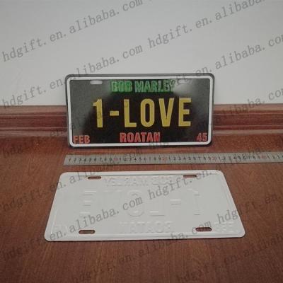 中国 Africa Gray Card Plate Number Embossed Custom Retro Metal Steel Plate Tin Wall Sign Decoration Letter Nameplate China Suppliers 販売のため