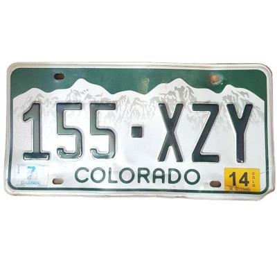 中国 COLORADO Decorative License Plate Car Accessory Metal Tin Metel Embossed Sign Manufactory Customized 販売のため