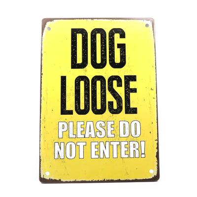 中国 Customized Aluminum Print Safety Tin Signs Aluminum Dog Warning Sign 販売のため