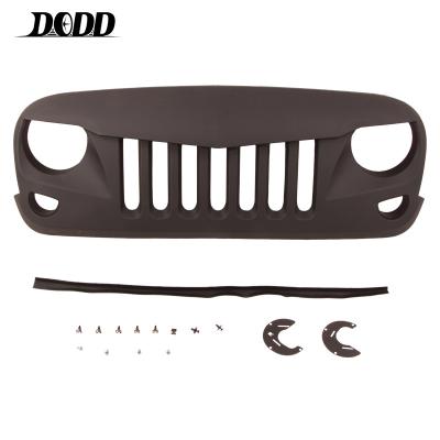 China Hot Selling Car Front Grille, ABS Auto Accessories For Jeep Wrangler JK Mesh Grille Fit For Jeep Wrangler Jk 2006-2018 for sale