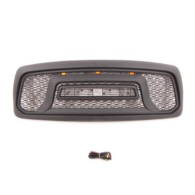 China ABS Black Hood Upper Grille With Lights Fit For Dodge Ram 1500 2002-2005 for sale