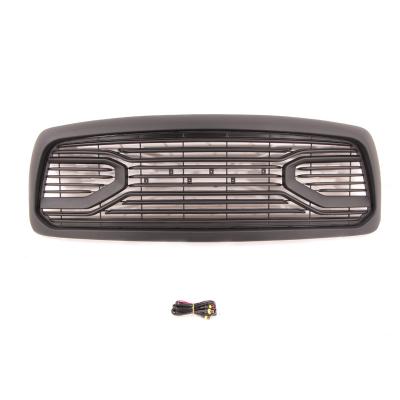 China Replacement Shell Black Hood Upper ABS Big Horn Grille Fit For Dodge Ram 1500 2002-2005 for sale