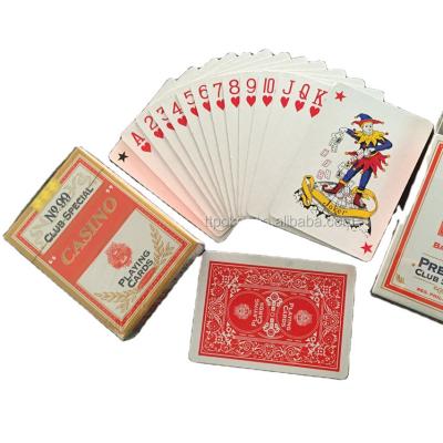 China Wholesale Playing Cards Cart Classic 988 Paper Playing Cards Custom Design Accepted for sale