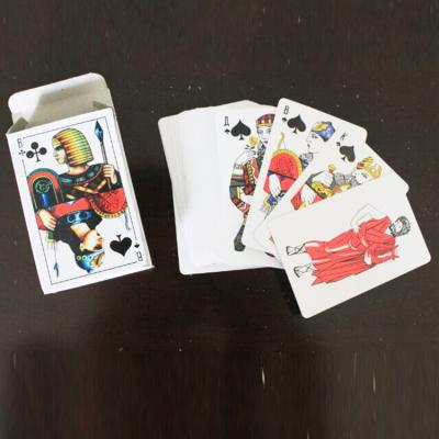 China Customized Popular Design Paper Plastic Spanish Playing Cards for sale