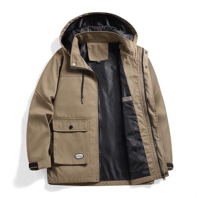 China Other Winter cargo jacket men's fleece coat large size thick warm jacket cardigan top Japanese cargo coat for sale