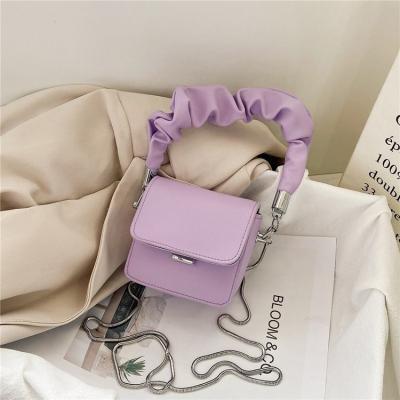 China High Quality Candy Color Tote Bag Square Crossbody Bag Fashion Kid Purses and Handbags for sale