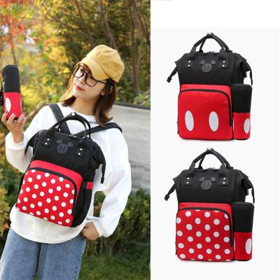 China Multifunctional Mommy Bag Customize Minnie Multifunctional Mommy Diaper Baby Diaper Bag Maternity Backpack For Baby Care for sale