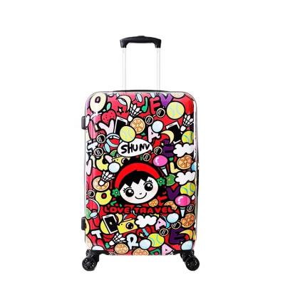 China Cute ABS PC Zipper Kids Travel 3 Pcs Cheap Suitcase Trolley Trolley Bag Luggage Cartoon For Kids for sale