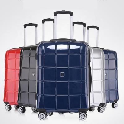 China Fashionable Customize 20 24 28 Inch Silent ABS Luggage 3 Pcs Set With 8 Wheels for sale