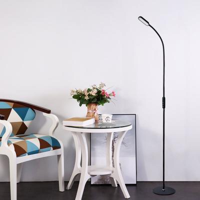 China Modern European Modern Iron White Black Bedside Led Floor Lamp Reading Lamp for sale