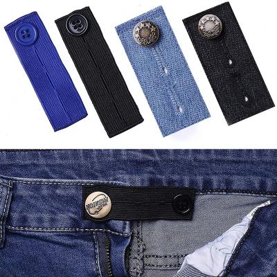 China SANKO Nickel Free Denim Adjustable Waistband Extenders Set Metal Button Elastic Waist Adders For Jeans Pants Skirts for sale