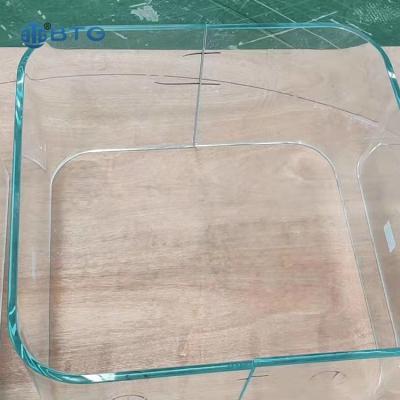 China BTG Modern Hot Sales 8+1.52pvb+8mm Low Iron Laminated Glass Hot Bending Manufacturer for sale