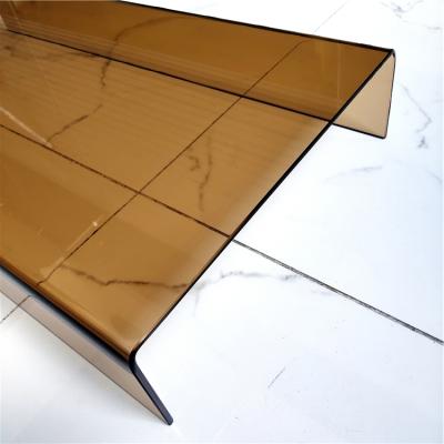 China Modern Bronze Warm Bending Glass 5 6 8mm For Coffee Table for sale