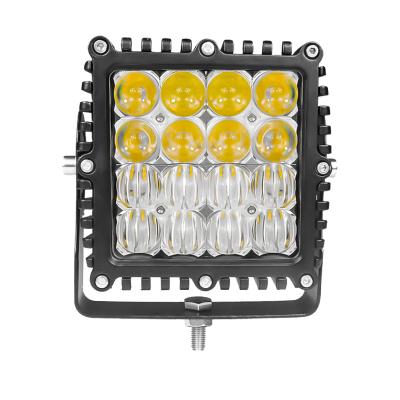 China Unique Super Bright 5 Inch 80W 5D 5W 16LED 4x4 4WD Boats High Power Trim Heavy Truck Roof Light 5inch for sale