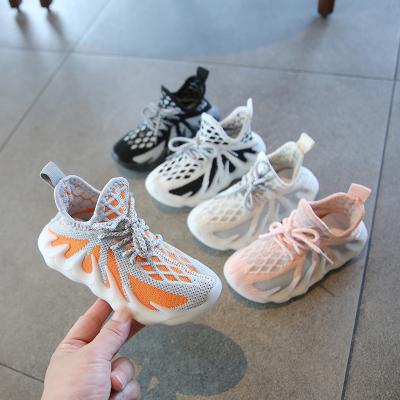 China Other hot selling high quality fashion Yeezy 350 v2 kids shoes casual sports sneakers for kids for sale