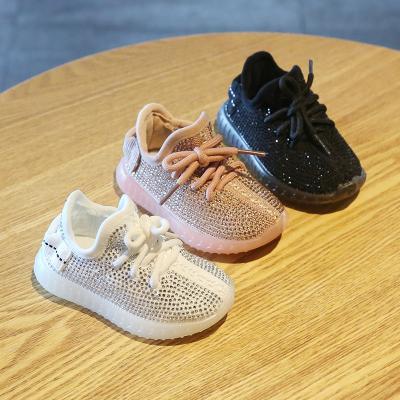 China Other Comfortable Sparkly Coconut Rhinestone Baby Sneakers Baby Shoes 0-2 Years Baby Trainers Shoes for sale