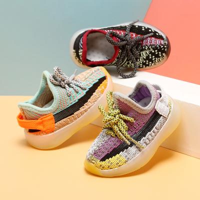 China Other Baby Kid Shoes Knit For Spring Autumn Casual Sport Shoes Toddler Yeezy Soft Sole Shoes for sale