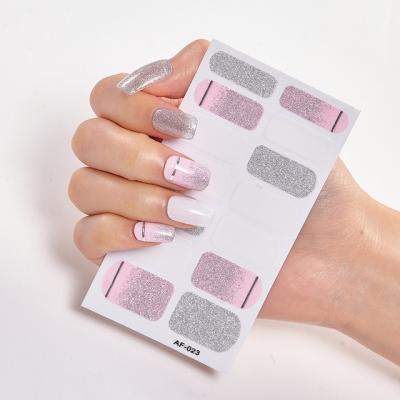 China Eco-Friendly Custom Professional Summer Nail Art Stickers Nail Wraps For Girls for sale