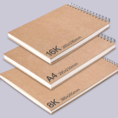 China Thick spiral notebook a4 8k 16k spiral notebook paper pencil drawing notebook for sale