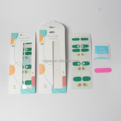 China 2022 Factory Price Hot Sale Nail Art Design Beautiful Eco-friendly Nail Sticker Kits Cool Stickers for sale