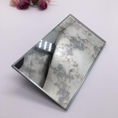 China Bathroom Minimalist Home Decorative Gold Silver Antique Wall Mirror / Rectangular Vintage French Mirror for sale