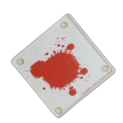 China Sustainable 10cm Sq Glass Glass Coaster / Sublimation Coaster Blanks for sale