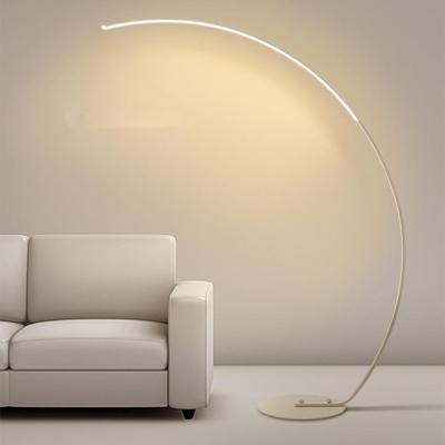 China Modern Network Popular Lamps Curve Big Lighting LED Floor Lamp INS The Same Style for sale